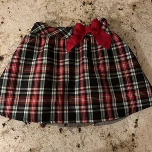 Oshkosh B’Gosh Girls 3T Classic Tulle Lined Holiday Christmas Plaid Skirt